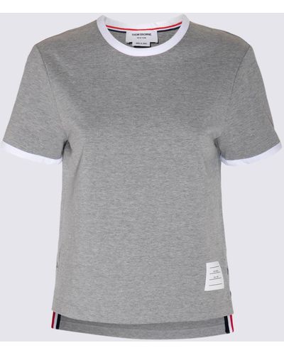 Thom Browne Light Cotton T-Shirt - Grey