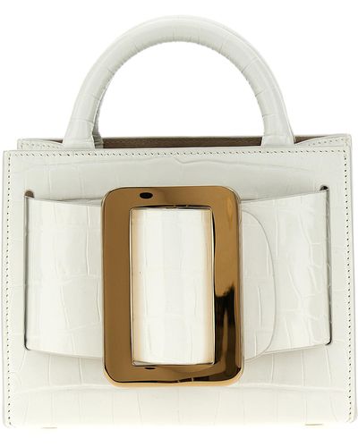 Boyy Bobby 18 Croc-embossed Hand Bags - White