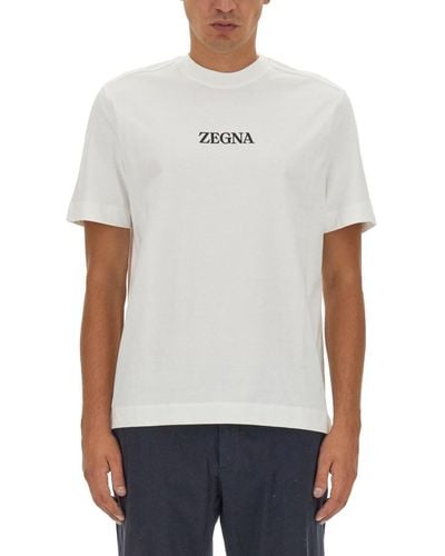 Zegna Crewneck T-shirt - White