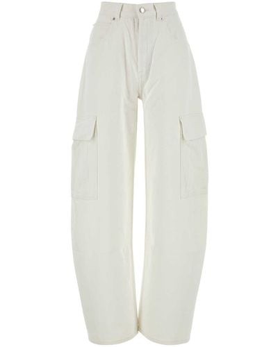 Alexander Wang Denim Cargo Jeans - White