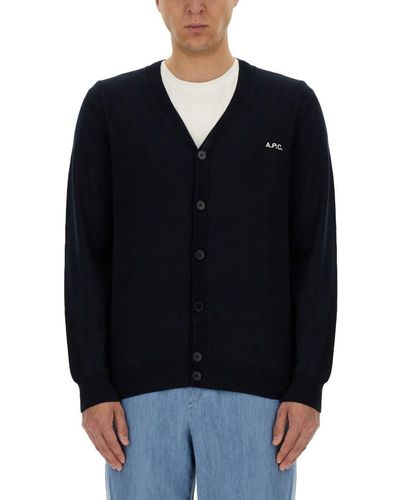 A.P.C. Cardigan "Joseph" - Blue