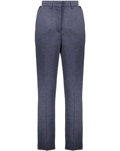 Burberry Wool Pants - Blue