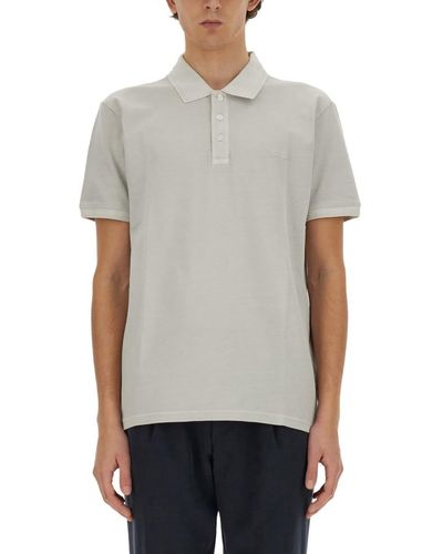 Woolrich Polo With Logo - Gray