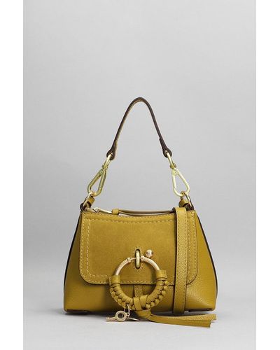 See By Chloé Joan Shoulder Bag In Green Suede And Leather