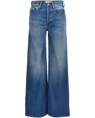 Mother 'The Ditcher Roller Sneak' Jeans - Blue
