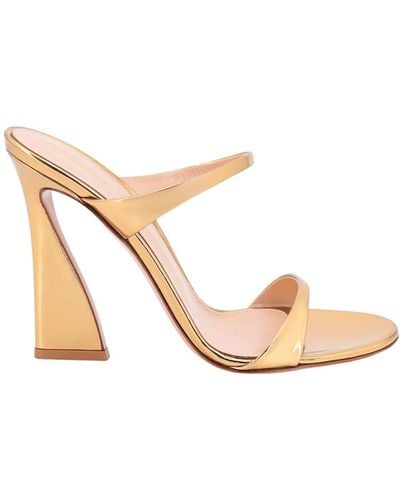 Gianvito Rossi Leather Sandals - Natural