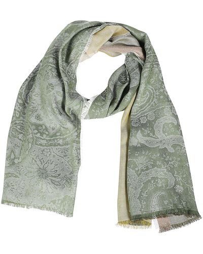Etro Double Layer Scarf - Green