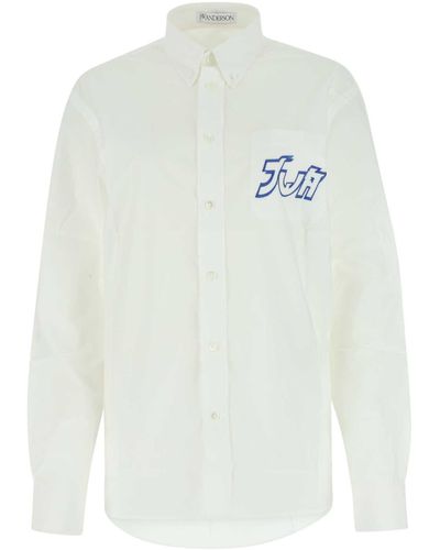 JW Anderson Poplin Shirt - White