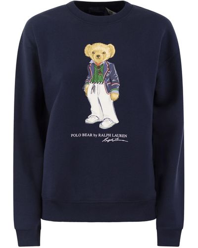 Polo Ralph Lauren Polo Bear Fleece Pullover - Blue