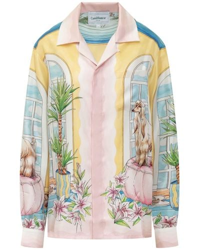 Casablancabrand Silk Hall Shirt - Multicolour