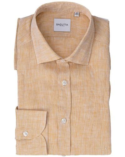 Bagutta Shirts - Natural