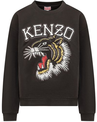 KENZO Tiger Varsity Sweatshirt - Black