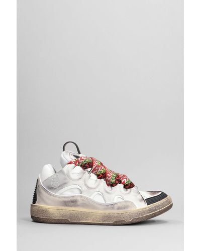 Lanvin Curb Chunky Leather Sneakers - Multicolor