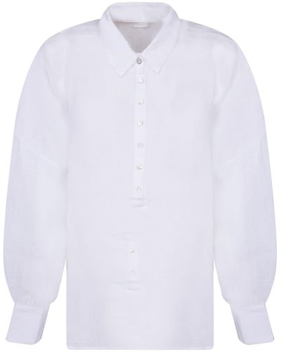 120% Lino Linen Shirt - White