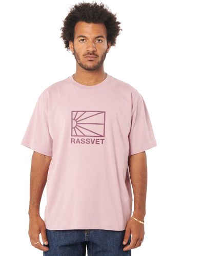 Rassvet (PACCBET) Big Logo Tee Shirt Knit - Pink