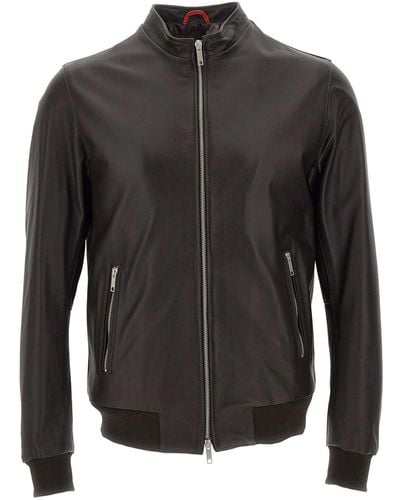 Mono Art Lucky Leather Jacket - Black
