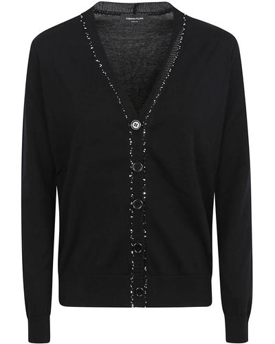 Fabiana Filippi V-Neck Jumper - Black