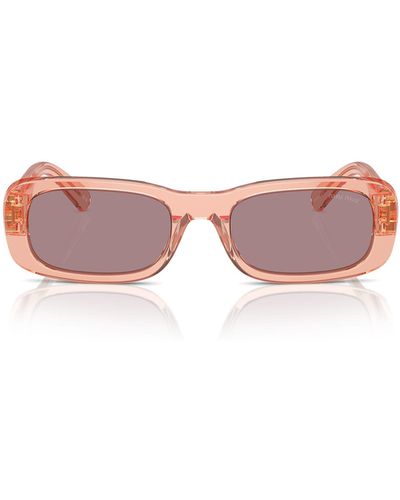 Miu Miu Mu 08Zs Sunglasses - Pink