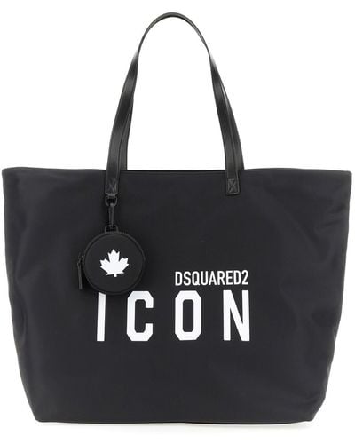 DSquared² "Be Icon" Shopper Bag - Black