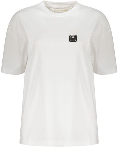 Palm Angels Cotton T-Shirt - White