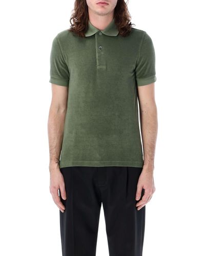 Tom Ford Polo Shirt With Logo - Green