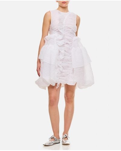 Cecilie Bahnsen Giselle Short Dress - White
