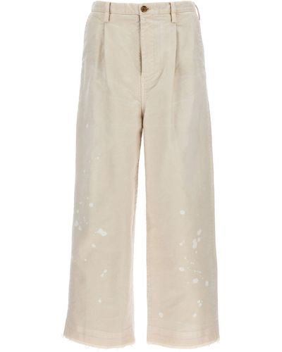 Doublet Patent Leather Trousers - Natural