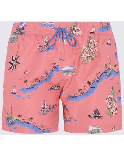 Paul Smith Multicolor Swim Shorts - Pink