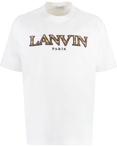 Lanvin Cotton Crew-neck T-shirt - White