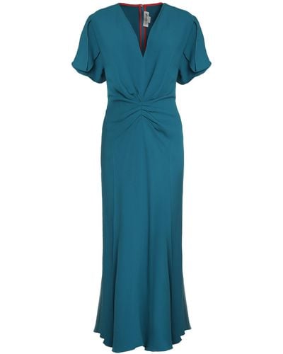 Victoria Beckham Stretch Viscose Dress - Blue