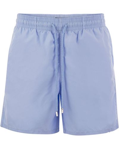 Vilebrequin Plain-Coloured Beach Shorts - Blue