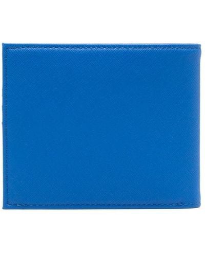 EA7 Logo-plaque Leather Wallet - Blue