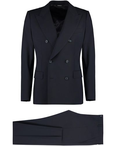 Dolce & Gabbana Virgin Wool Two-piece Suit - Blue