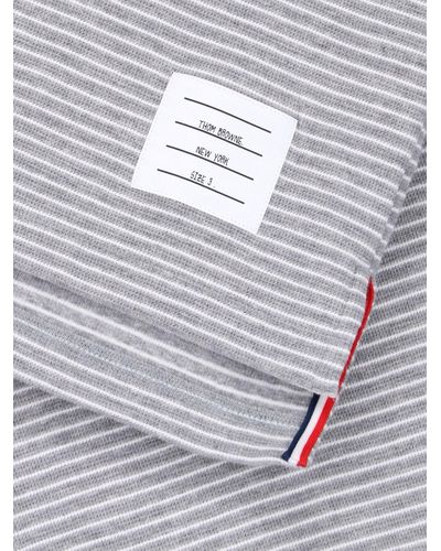 Thom Browne Stripe T-Shirt - Grey
