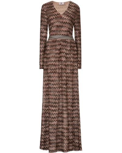 M Missoni Knitted Long Dress - Brown