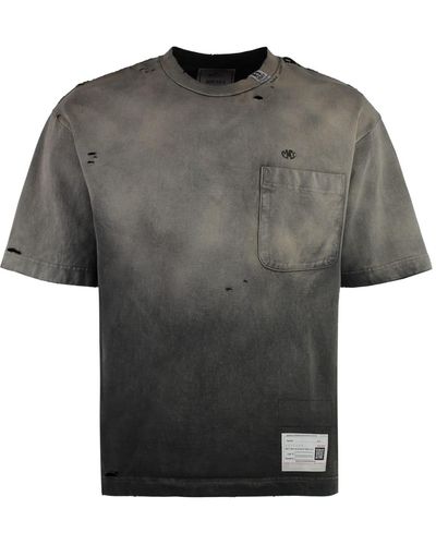 Maison Mihara Yasuhiro Cotton Crew-Neck T-Shirt - Gray