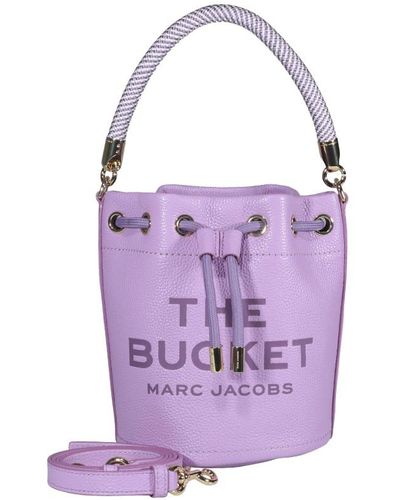 Marc Jacobs The Leather Bucket Bag - Purple