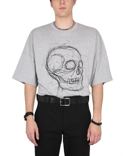 Alexander McQueen Skull T-shirt - Gray