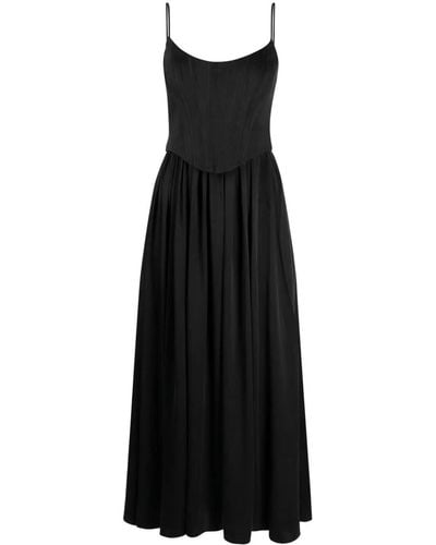 Zimmermann Corset-style Silk Dress - Black