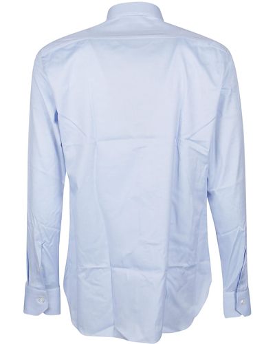 Zegna Lux Tailoring Long Sleeve Shirt - Blue