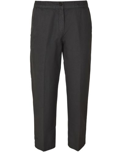 Massimo Alba Button Fitted Pants - Gray