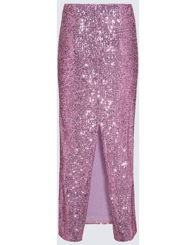 Tom Ford Lilac Sequins Long Skirt - Purple