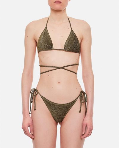 Reina Olga Miami Lurex Bikini Set - Natural