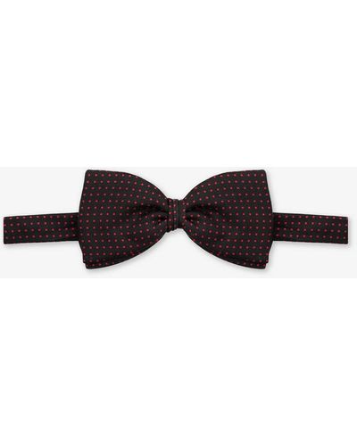 Larusmiani Bow Tie Pois Tie - White