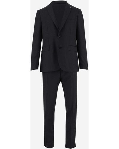 Tagliatore Single-Breasted Two-Piece Suit Set - Black