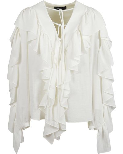 Rochas Ruffle Detail Blouse - White