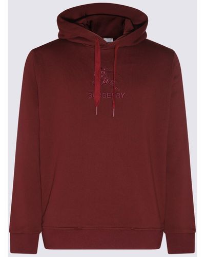 Burberry Burgundy Cotton Sweatshirt - Red