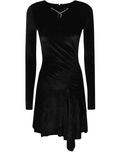 DSquared² Drapped Mini Dress - Black