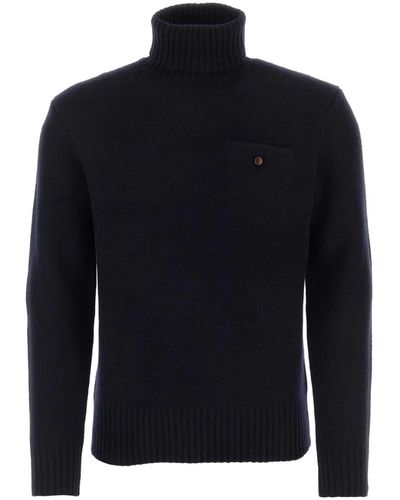 Polo Ralph Lauren Midnight Wool Blend Jumper - Blue