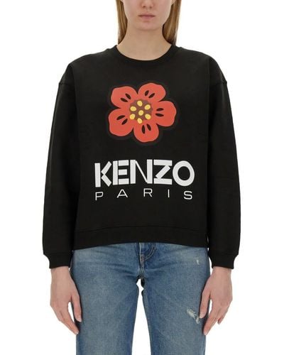 KENZO Boke Flower Sweatshirt - Black